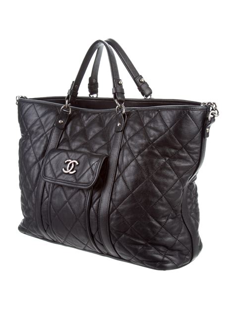 chanel canvas bag|large zipped shopping bag chanel.